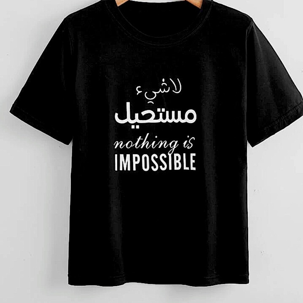 black tee